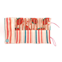 Trousse longue Papaya Muta avec les 12 crayons Viarco codés ColorADD