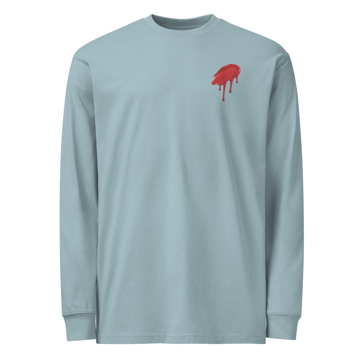T-shirt manches longues « Minimalist Halloween » Muta coloris Agave, vue de face
