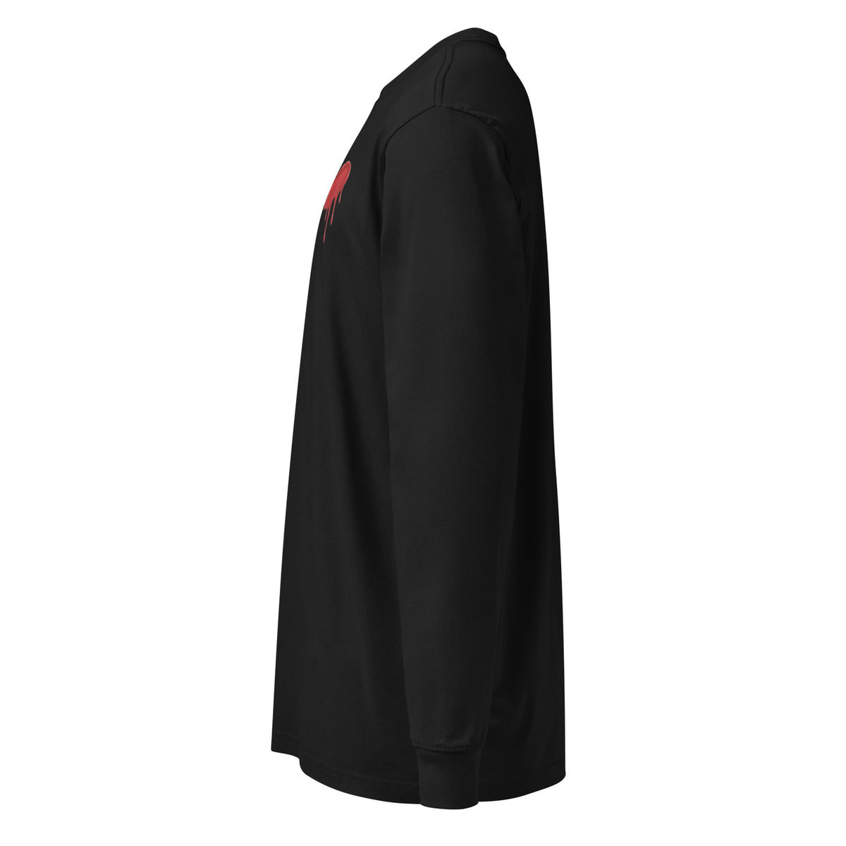 T-shirt manches longues « Minimalist Halloween » Muta coloris Black, vue de profil