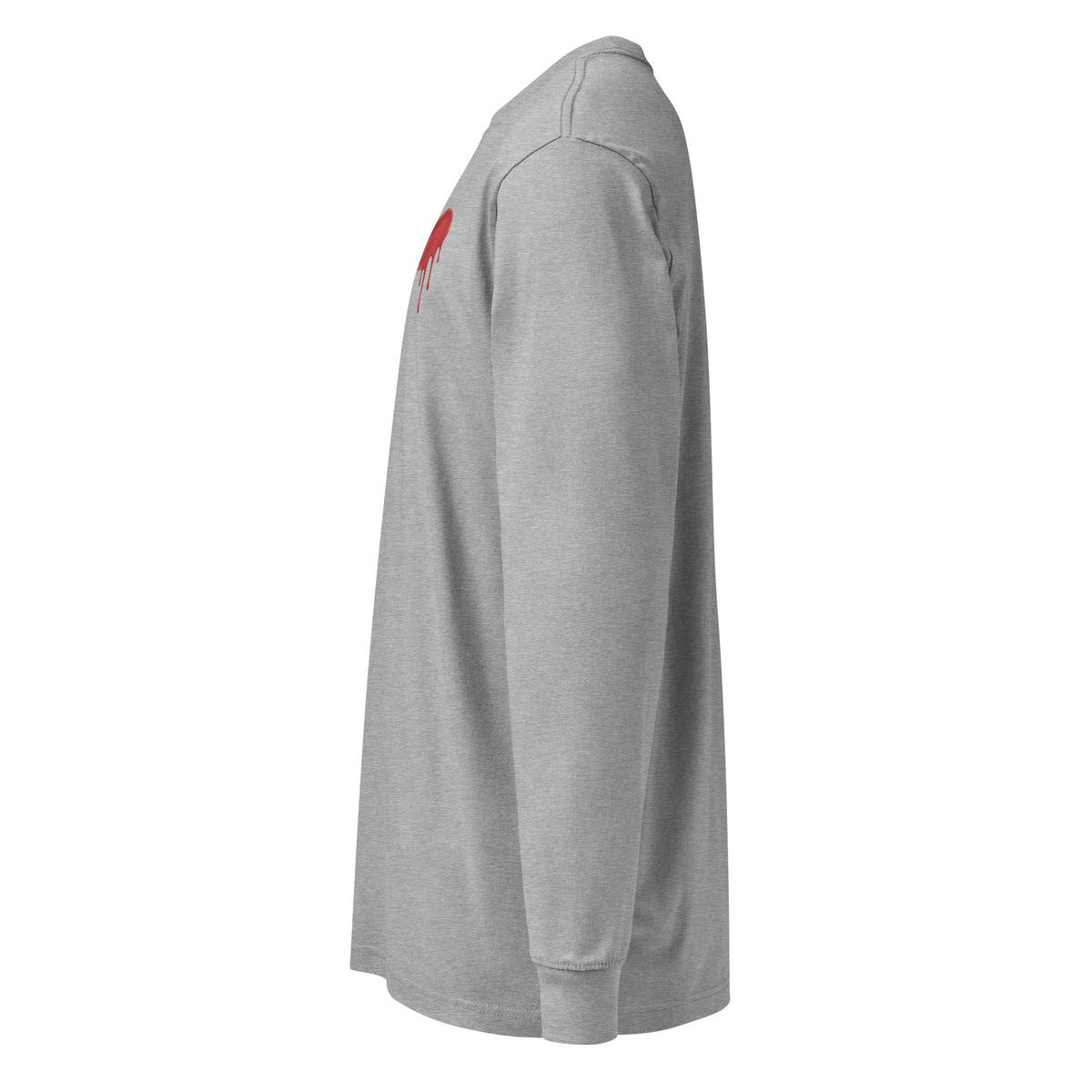T-shirt manches longues « Minimalist Halloween » Muta coloris Carbon Grey, vue de profil