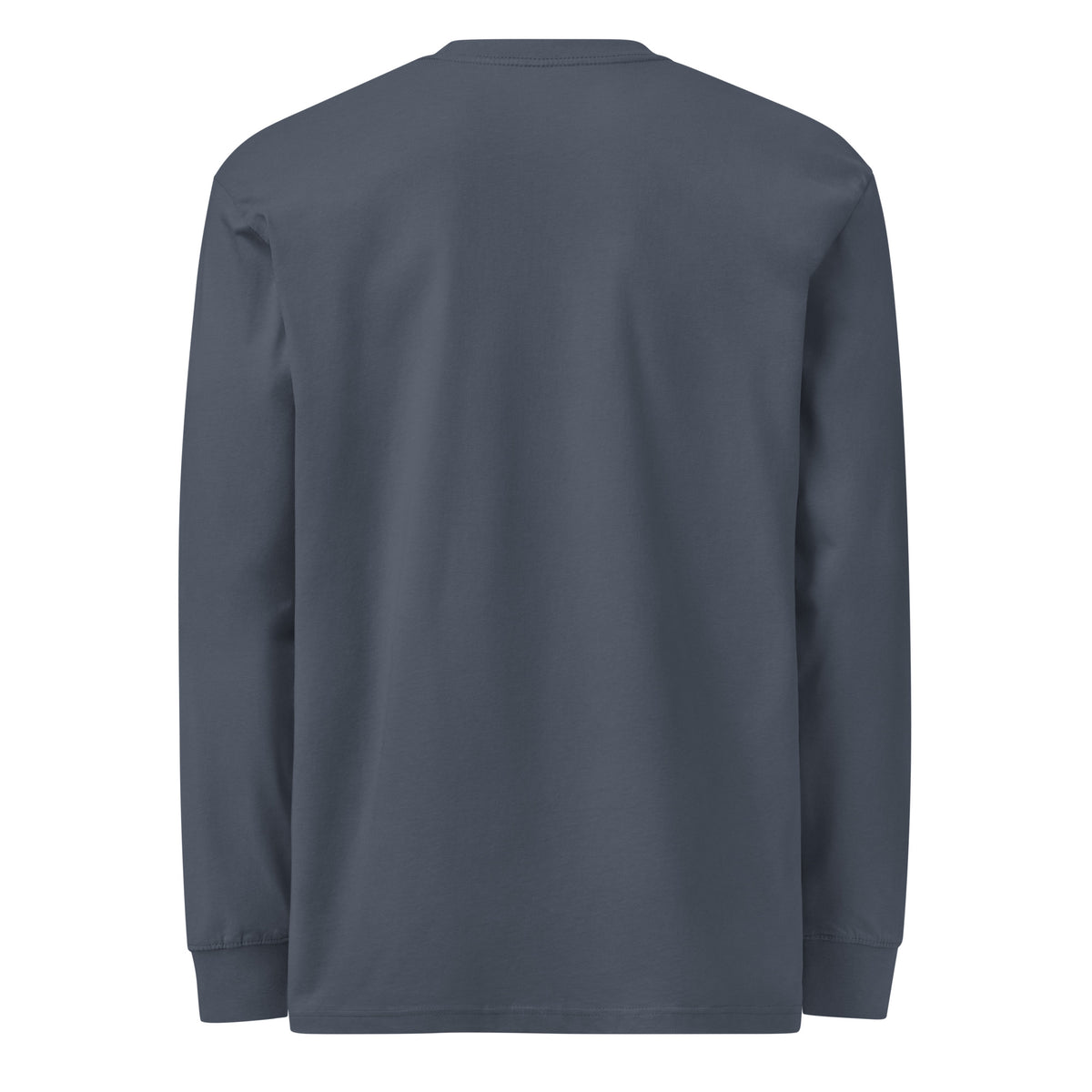 T-shirt manches longues « Minimalist Halloween » Muta coloris Harbor Blue, vue de dos