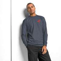 T-shirt manches longues « Minimalist Halloween » Muta coloris Harbor Blue, vue de face alternative