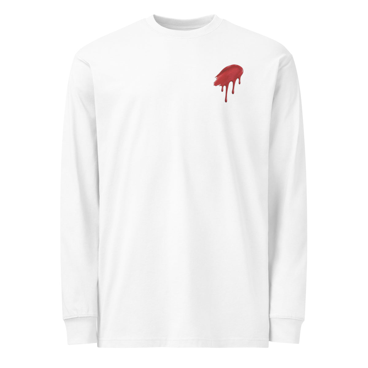 T-shirt manches longues « Minimalist Halloween » Muta coloris White, vue de face