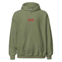 Sweat à capuche « I don't bite » Muta coloris Military Green, vue de face