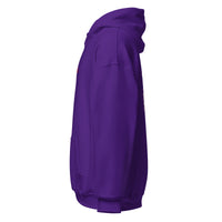 Sweat à capuche « I don't bite » Muta coloris Purple, vue de profil