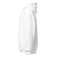 Sweat à capuche « I don't bite » Muta coloris White, vue de profil