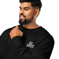 Sweat-shirt unisexe Muta coloris Black, second visuel de face
