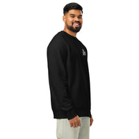 Sweat-shirt unisexe Muta coloris Black, vue de trois-quarts droit