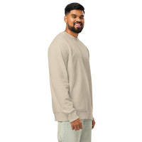 Sweat-shirt unisexe Muta coloris Desert Dust, vue de trois-quarts droit
