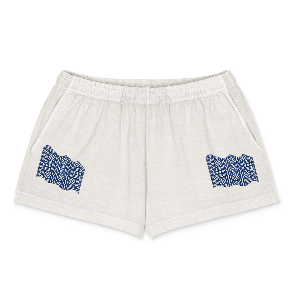 Short garment-dyed Muta coloris Vintage White, vue de face
